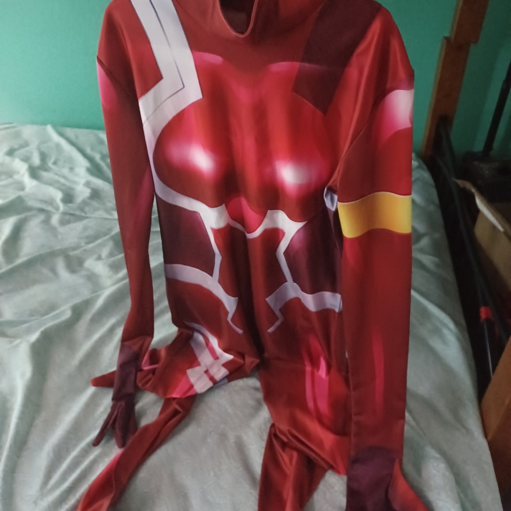Zerotwo 002 zentai suit cowplay